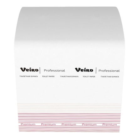 Туалетная бумага в пачках TV302 Veiro Premium двухслойная линейки Professional (30 пач х 250 л)