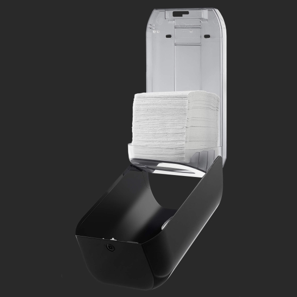 Диспенсер L-One Black для туалетной бумаги в пачках Veiro Professional, чёрный