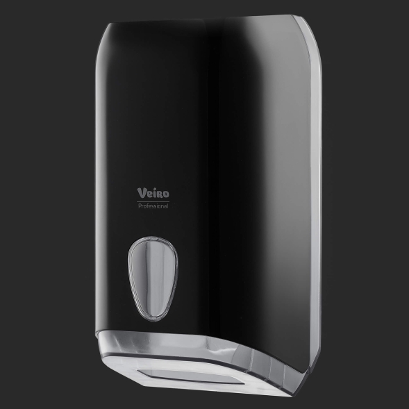 Диспенсер L-One Black для туалетной бумаги в пачках Veiro Professional, чёрный