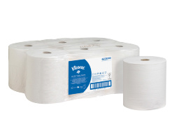 6238 Бумажные полотенца в рулонах Kleenex Ultra белые двухслойные (6 рул х 180 м)