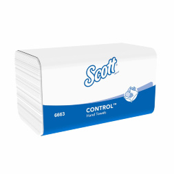 6663 Бумажные полотенца в пачках Scott® Performance белые 1 слой (15 пач х 212 л)