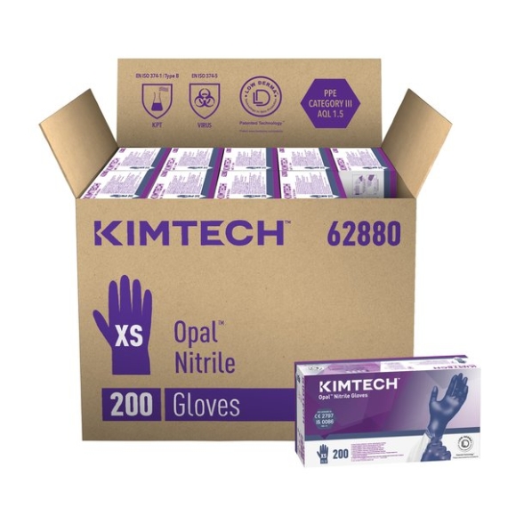 Нитриловые перчатки Kimtech™ Opal™ 24см тёмно-синие (1700-2000 штук)