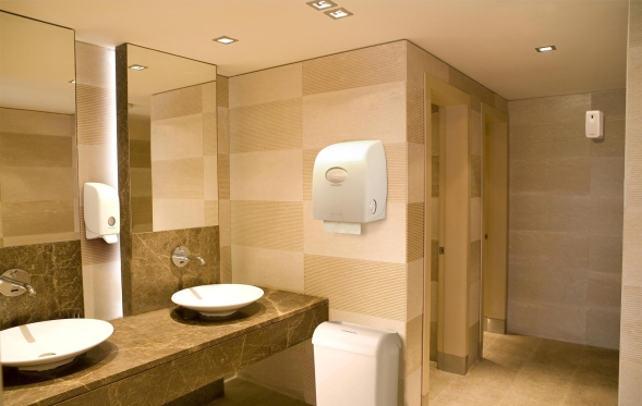 Мусорные ведра пластиковые 6993 Aquarius белые от Kimberly-Clark Professional (2 ведра х 43 л)