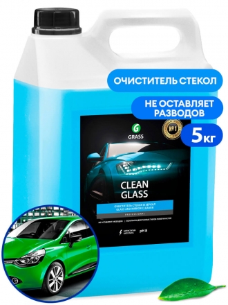 Очиститель стекол Grass Clean Glass бытовой (канистра 5 л)