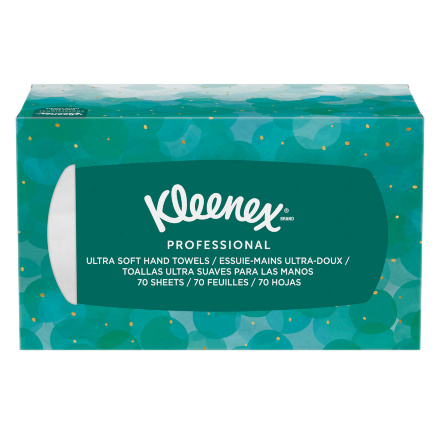 Бумажные полотенца в пачках 1126 Kleenex Ultra Soft Pop-Up белые объёмные от Kimberly-Clark Professional (18 пач х 70 л)