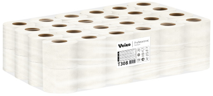 Туалетная бумага в стандартных рулонах T308 Veiro Premium двухслойная линейки Professional (48 рул х 25 м)