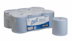 6692 Бумажные полотенца в рулонах Scott® Essential голубые 1 слой (6 рул х 350 м)