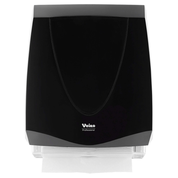 Диспенсер для бумажных полотенец в пачках Veiro Prima Black, чёрный