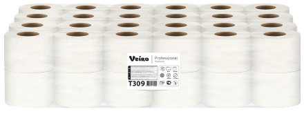 Туалетная бумага в стандартных рулонах T309 Veiro Premium трёхслойная линейки Professional (48 рул х 20 м)