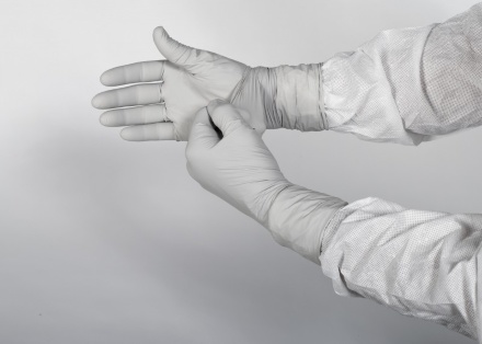 Стерильные нитриловые перчатки Kimtech G3 Sterile Sterling 30см серые (300 пар)