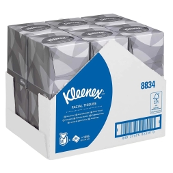 8834 Салфетки косметические для лица Kleenex® в кубе 2 слоя (12 кор х 88 л)
