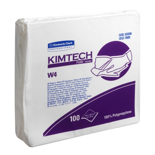 7605 Протирочный материал в пачках Kimtech™ Pure W4 30,4 х 30,4 см (5 пач х 100 л)