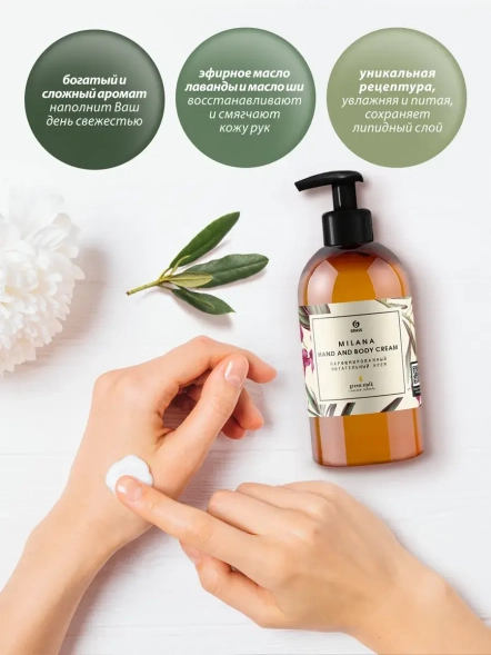 Крем для рук и тела Grass Milana Green Stalk парфюмированный (флакон 300 мл)