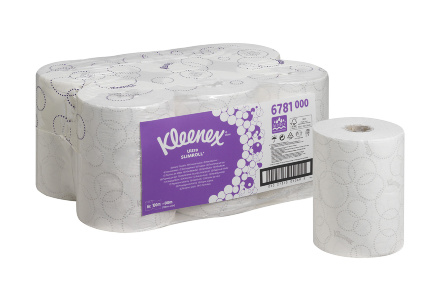 6781 Бумажные полотенца в рулонах Kleenex® Ultra Slimroll белые 2 слоя (6 рул х 100 м)