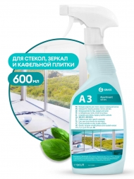 A3 Моющее средство для стёкол зеркал и кафельной плитки Grass (триггер 600 мл)