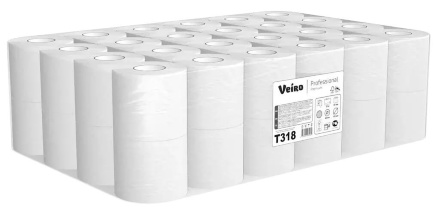 T318 Туалетная бумага в стандартных рулонах Veiro Premium 2 слоя (48 рул х 15 м)