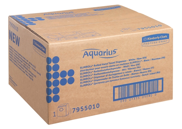 7955 Диспенсер для рулонных полотенец Aquarius Slimroll белый (для 6695 6696 6623 6781)