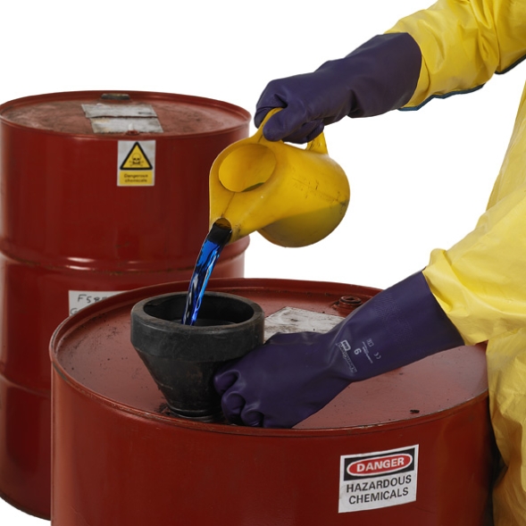 Перчатки химической защиты KleenGuard® G80 пенно-нитриловые, размер L