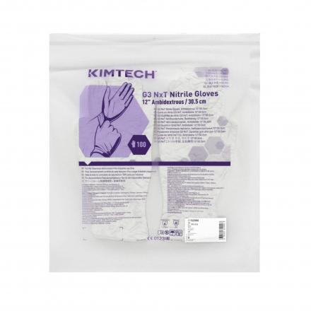 Нитриловые перчатки Kimtech™ Pure G3 NxT 30см белые (1000 штук)