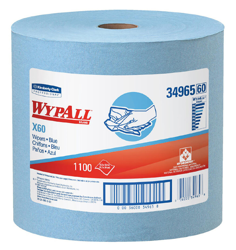 Купить протирочный материал 34965 WypAll X60 в рулоне 1100 листов от Kimberly-Clark Professional