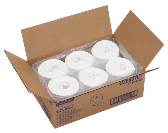38667 Синтетические салфетки для абразивных поверхностей в рулонах для авиакосмической промышленности Kimtech™ Aviation (6 рул х 60 л)