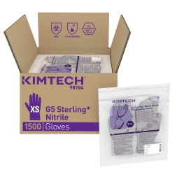 Нитриловые перчатки Kimtech™ G5 Sterling 30см серые (1500 штук)