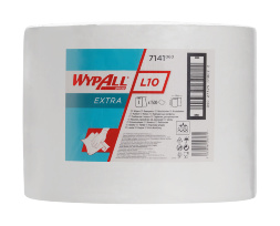 7141 Протирочный материал в рулонах WypAll® L10 Extra однослойный белый (1 рул х 570 м)