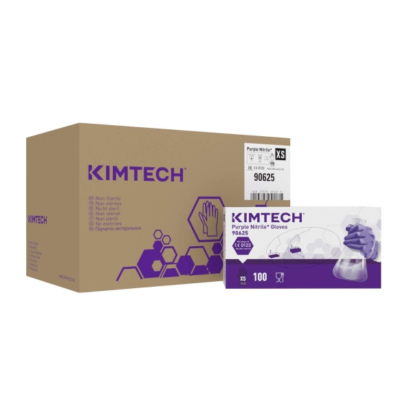 Нитриловые перчатки Kimtech™ Purple Nitrile 24см фиолетовые (900-1000 штук)