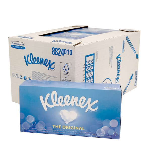 8824 Салфетки косметические для лица Kleenex® 3 слоя (12 кор х 72 л)
