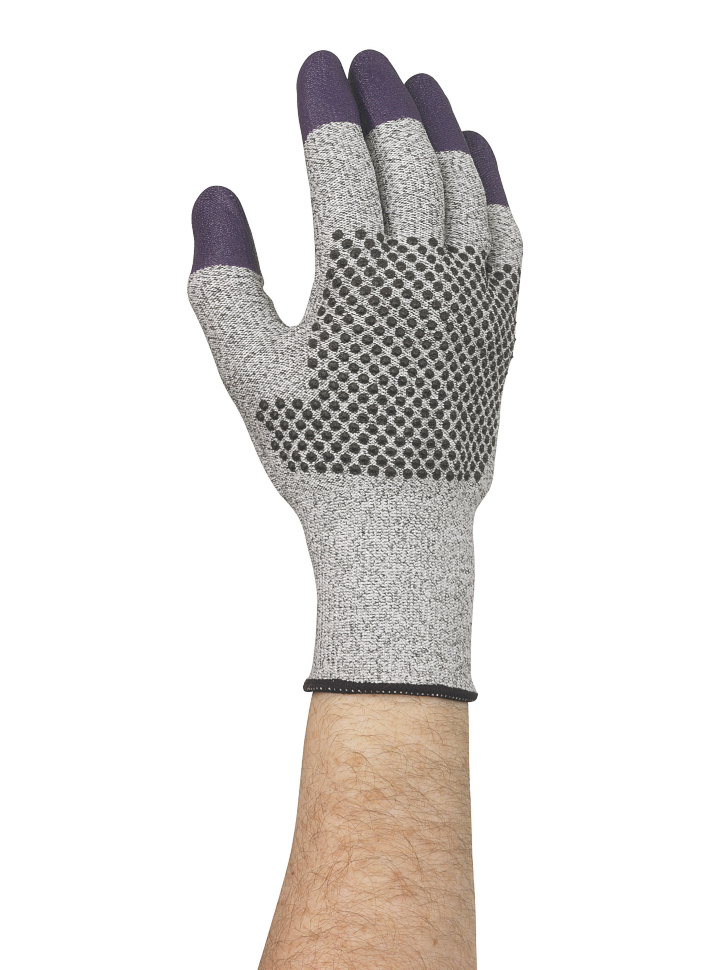 Перчатки антипорезные стойкие к порезам Kimberly-Clark 97433 97434 Jackson Safety G 60 Purple Nitrile Уровень 3 Перчатки стойкие к порезам Jackson Safety G60 Purple Nitrile, ур. 3, размер 11 (12 пар)
