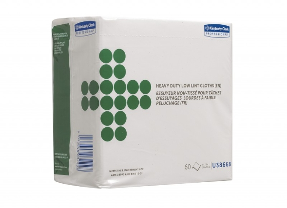 38668 Протирочный материал в пачках для авиакосмической промышленности Kimberly-Clark Professional для сложных задач (10 пач х 60 л)