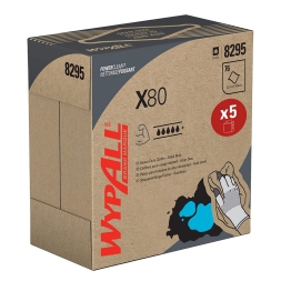 8295 Протирочный материал в коробке WypAll® X80 голубой (5 кор х 76 л)