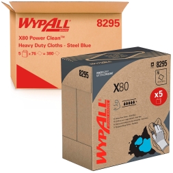 8295 Протирочный материал в коробке WypAll® X80 голубой (5 кор х 76 л)