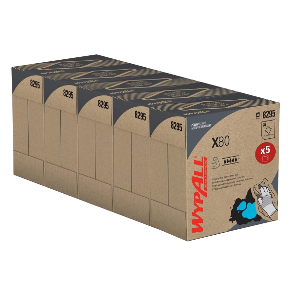 8295 Протирочный материал в коробке WypAll® X80 голубой (5 кор х 76 л)