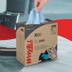 8295 Протирочный материал в коробке WypAll® X80 голубой (5 кор х 80 л)