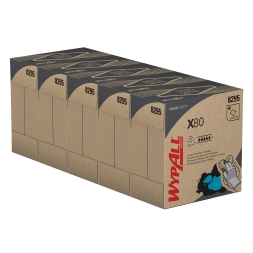 8295 Протирочный материал в коробке WypAll® X80 голубой (5 кор х 80 л)