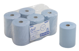 6658 Бумажные полотенца в рулонах Scott® Slimroll голубые 1 слой (6 рул х 165 м)