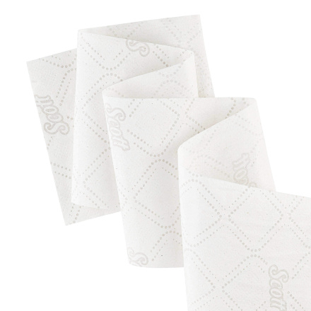 Туалетная бумага в больших рулонах 8512 Scott Essential двухслойная от Kimberly-Clark Professional (12 рул х 200 м)