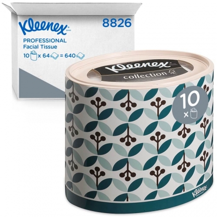 Салфетки косметические для лица Kleenex® 3 слоя (10 кор х 64 л)