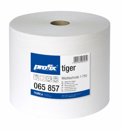 Протирочный материал в рулонах Profix® Tiger белый (1 рул х 255 м)