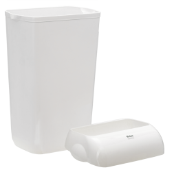 Мусорное ведро пластиковое Veiro Professional Mid Bin белое 23 литра