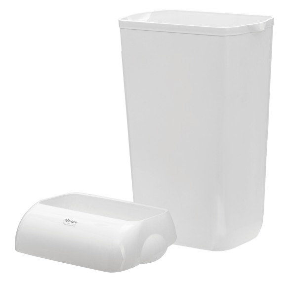 Мусорное ведро пластиковое Veiro Professional Mid Bin белое 23 литра