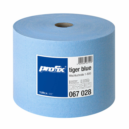 Протирочный материал в рулонах Profix Tiger Blue голубой (1 рул х 255 м)