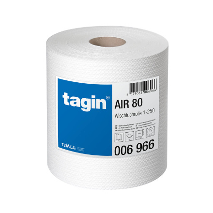 Протирочный материал в рулонах Tagin Air 80 белый (1 рул х 95 м)