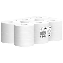 T1-200C Туалетная бумага в рулонах Veiro Professional Lite 1 слой (12 рул х 200 м)