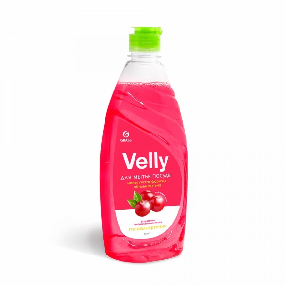 Средство для мытья посуды Grass Velly морозная клюква (флакон 500 мл)