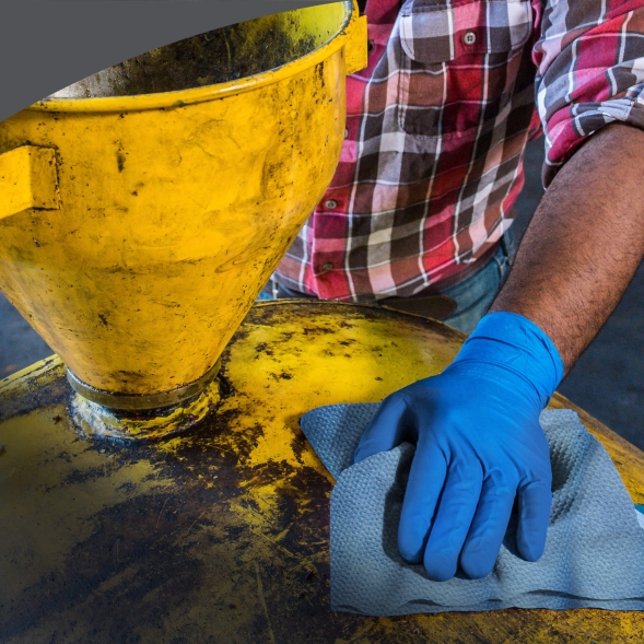 12891 Протирочный материал в коробке WypAll® X90 голубой (1 коробка 136 листов)