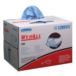 12891 Протирочный материал в коробке WypAll® X90 голубой (1 коробка 136 листов)