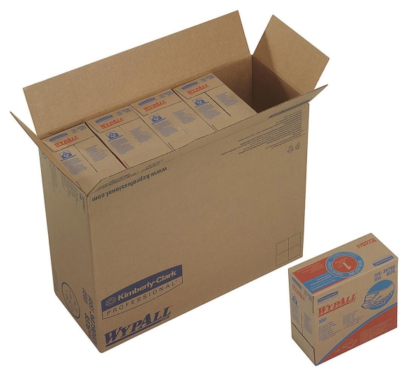 8376 Протирочный материал в коробке WypAll® X60 белый (10 кор х 126 л)