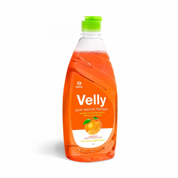 Средство для мытья посуды Grass Velly сочный мандарин (флакон 500 мл)